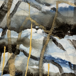 "Verlorene Formen", 40x30, Erden und Naturpigmente auf Leinwand