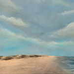 "Weite Wege", 90x110, Erde und Naturpigmente auf Leinwand