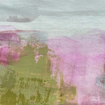"Strandfliederwiesen", 2025, 12 x 26, Naturmaterialien auf Papier