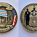 Department of Justice - Federal Bureau of Investigation (FBI) Chicago Divison Challenge Coin