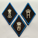 Police Grand-Ducale Luxembourg/Lëtzebuerg - Insigne de Col/Souveraineté - Monogramme Grand-Duc Jean (01/2000-10/2000), G.-D. Herni (2000-2025), G.-D. Guillaume (2025-...)