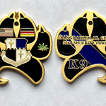 US Air Force 52nd Security Forces Squadron (SFS) Military Working Dog Section (K9) - Spangdahlem Air Base, Germany - Coin