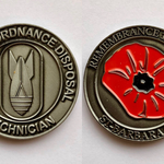Service d'Enlèvement & de Destruction d'Engins Explosifs (SEDEE) / Dienst voor Opruiming & Vernietiging van Ontploffingstuigen (DOVO) - Defensie/Defense Belgique/Belgium - Explosive Ordonance Disposal (EOD) Technician, Remebrance 1914-1918 St.Barbara Coin