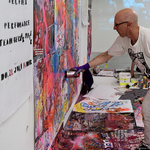 Live-Painting am 21. Juli 2016 in der whiteBOX (Foto: Gunter Hahn)