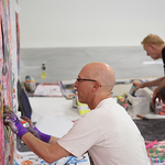 Live-Painting am 21. Juli 2016 in der whiteBOX (Foto: Gunter Hahn)Live-Painting am 21. Juli 2016 in der whiteBOX (Foto: Gunter Hahn)