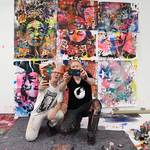 Live-Painting am 21. Juli 2016 in der whiteBOX (Foto: Gunter Hahn)