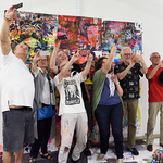 Live-Painting am 21. Juli 2016 in der whiteBOX (Foto: Gunter Hahn)