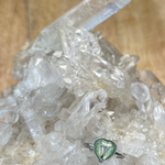 Ring met hondenhaar en wat zilver nuances.