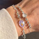 herinneringssieraad keepsake memory jewelry handmade violet flower veilchenblute ringschmuck erinnerung erinnerungsschmuck 