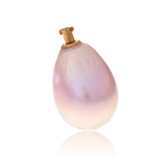 Süsswasser-Perle pink in Tropfenform und Wechselmechanik