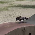 Der Buggy auf dem Pumptrack im Luipoldpark in Schwabmünchen.