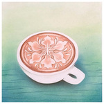 2022.9 flower cafe Latte