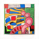Malerei "Kleinformat Nr. 8" (20 cm x 20 cm)