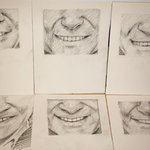 Six Nearly identical smile drawing lessons