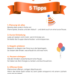5 Tipps für entspannte Kindergeburtstage aus dem Partyspiele Buch