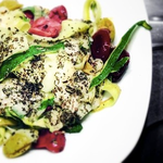 Slow Carb Pasta mit Oliven