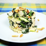 Blumenkohl-Risotto mit Mangold & Pinienkernen