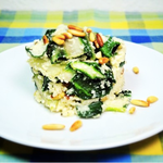 Blumenkohl-Risotto mit Mangold & Pinienkernen