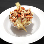 Warmer Krautsalat mit Rindfleisch und Walnüssen