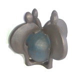 "Save the world" materiaal Neolith kleur Brons Blauw