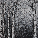 Birkenwald (60 x 60cm)