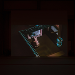 Heidi54- Purusha, video installation, Yurinsou, Ohara Museum, Okayama, 2014/photo:Fukunaga Kazuo