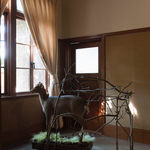 Heidi54- Purusha, mixed media installation, Yurinsou, Ohara Museum, Okayama, 2014/photo:Fukunaga Kazuo