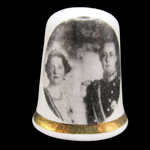 Bruidspaar Prinses Juliana en Prins Bernhard, 7 Januari 1937.   Frika Porcelain.  Fine Bone China.  R.V.D.