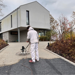 Steinteppich Einfahrt verlegen