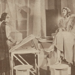 Irena Solska (Agnieszka Łącka) Maria Majdrowicz (Zuzanna) w sztuce Sprawa doktora Hieronima ( T.Nowy Warszawa 1929)