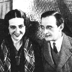 Zofia Lindorfówna i Józef Węgrzyn w sztuce Most ( T.Narodowy Warszawa 1933)