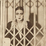 Irena Horecka jako Mary Dugan w sztuce pt. Proces Mary Dugan (T.Miejski Łódź 1928 )