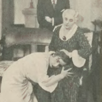 Krystyna Ankwicz(Stella) Maria Dulęba ( p. Tabret), Leon Łuszczewski ( Collin Tabret ) w sztuce Święty gaj ( T.Nowy Warszawa 1932)