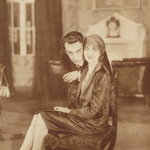 Zofia Barwińska (Grace Tyler) Roman Niewiarowicz (Stephan Baid) w sztuce pt. Tajemnice powodzenia T.im.Słowackiego Kraków (1928)