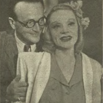 Hanna Różańska i Tadeusz Wesołowski w sztuce Codziennie o 5-tej ( Teatr Kameralny TUR Kraków 1946 )
