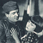 Lucjan Krzemieński (Sierżant Quirt) Stefania Jarkowska (Germaina) w sztuce Rywale (T.Miejski Łódź 1929)
