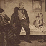 Irena Horecka(matka) Artur Socha(ojciec) Loda Niemirzanka(córka) w sztuce Niespodzianka (T.Miejski Łódź 1929)