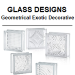 SEVES Clear Geometrical Exotic Decorative Basic Glass Block Glassblock glasbausteine glasstein glass blocks glasblokken glazen blocos vidrio bloques briques verre solaris Österreich Schweiz Belgique Nederland Bouwstenen Glasbausteine-center Glasblok 