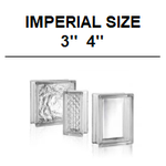 SEVES Glass Block Glassblock Imperial Size 883 683 663 483 Clarity nubio DM Ice Aktis alpha Zoll Glasbausteine Glasstein Briques verre Luxemburg Österreich Schweiz Deutschland Danmark glasblok France bloques vidrio bloco vidro Glasblokke glazen blokken Gl