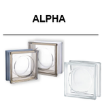 SEVES ALPHA 1919/8 Q19 Neutro Clear Colour Brown Braun Met Glass Block Glassblock glasbausteine glasstein glass blocks glasblokken glazen blocos vidrio bloques briques verre Österreich Schweiz Belgique Nederland Glasblok France Schweiz Glasblokke