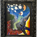 Hommage au Guette au trou (45x55cm)