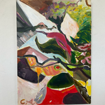 Teil I 50x70, Acryl auf Leinwand