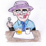 名物のプリンと珈琲で一休み　旨さにほっこり