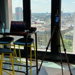 Bauakustische Schallmessung im Juni für Hansainvest und Mayer Brown Office in Global Tower, Frankfurt am Main