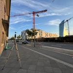 Baustellenlärmmessung nach AVV-Baulärm für das Hafenparkquartier im Ostend, Frankfurt am Main