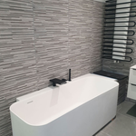 Installation d'une baignoire ilot