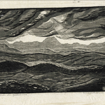 Chaine des Cévennes, bois gravé (coll. Chieze, MICG Lyon)