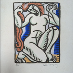 Bouquet, la chevelure, 12,3 x 9,2, 1919