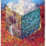1989.  L'eau, 28 exemplaires, feuille de 90 x 63.