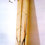  Leaf and Leg, 96"x25", wood, plaster and oil on canvas,1997